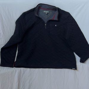 Eddie Bauer quilted fleece. Black XXL
